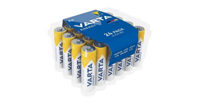 VARTA Energy AA Batterien – 24er Pack | Alkaline 1,5?V | Made in Germany