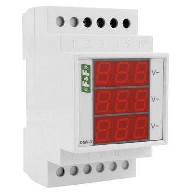 3-Phasige Digitale Spannungsanzeiger Spannungsanzeige DMV-3 F&F