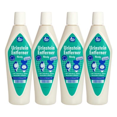 Dr. Becher Urinstein Entferner 4x500 ml WC Badreiniger Kalk Rost Geruch