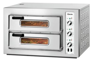 Bartscher Elektro Pizzaofen Bistroofen NT 502 für 8 x 25 cm bis 450°C Gastlando