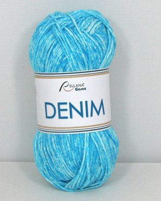 50g Denim von Rellana 100% Baumwolle Farbe Nr 30 türkis
