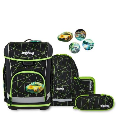 ergobag Cubo light Schulrucksack CyBär Race, CyBär Race, Mädchen