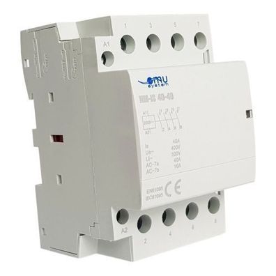 Modular Leistungsschütz Schütz 40A 4kW 230V AC 4NO 35mm DIN Montage