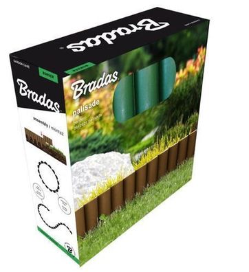 Gerade Palisade Palgarden 2,5m braun Bradas OBP1202-002BN