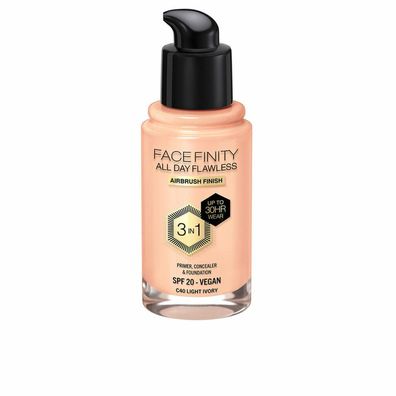 Max Factor Facefinity All Day Flawless 3 In 1 Foundation C40-Light Ivory 30ml