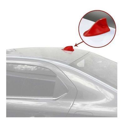 Dachantenne Autoantenne AM/FM Autoradio Shark Antenne Haifischflosse Rot