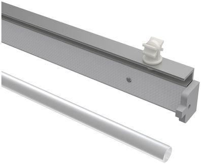 Interdeco Paneelwagen Grau Fastfix PVC mit Klettband 60 cm