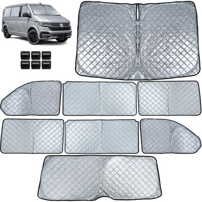 Sonnenschutz Verdunklung 8-teilig für VW Bus Transporter T6.1 ab 2019