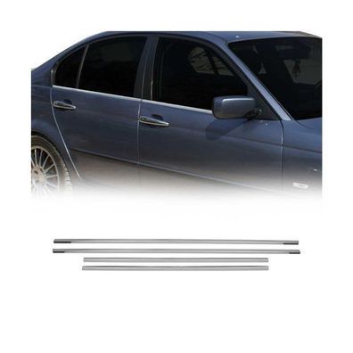 Fensterleisten Zierleisten für BMW 3er E46 1998-2007 Edelstahl Chrom 4tlg