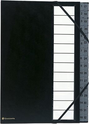Exacompta 56032E Premium Ordnungsmappe Ordonator. Mit festem Einband für DIN A4 und 3