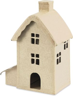 Décopatch, Pappmaché, Haus hoch 13x7,5x16,5cm