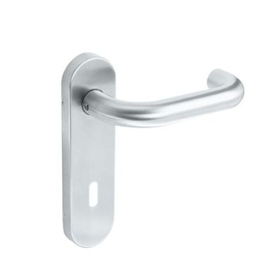 Baumanti Moldau Kurzschildgarnitur Klasse 3 Edelstahl matt BB Türbeschlag