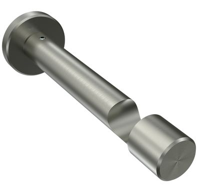 Interdeco Gardinenstangen Träger 1-lauf Ø 20 mm Edelstahl-Optik Prestige WA 10,5 cm