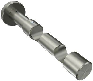 Gardinenstangen Träger 2-lauf Ø 20 mm Edelstahl-Optik Prestige WA 8/13 cm Interdeco