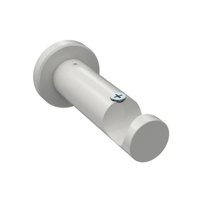 Interdeco Gardinenstangen Träger 1-lauf Ø 20 mm Weiß Platon WA 7,5 cm