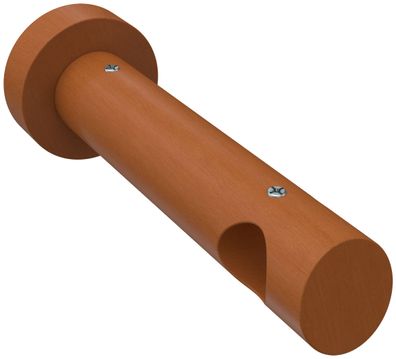 Interdeco Gardinenstangen Träger 1-lauf Ø 20 mm Kirschbaum Talena WA 12 cm