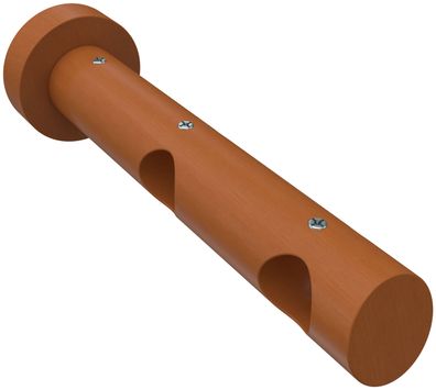 Interdeco Gardinenstangen Träger 2-lauf Ø 20 mm Kirschbaum Talena WA 9/15 cm