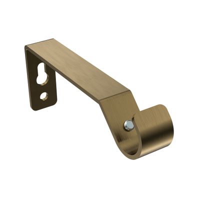 Interdeco Gardinenstangen Träger 1-lauf Ø 16 mm Messing Antik Olymp WA 7,5 cm