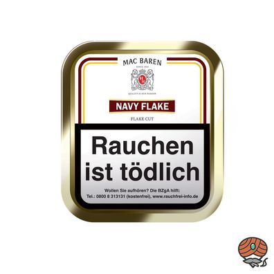 Mac Baren Navy Flake Pfeifentabak 50g Dose