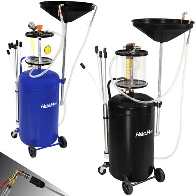 Ölauffangwagen 80l Ölauffangbehälter Ölauffanggerät höhenverstellbar 120-150cm