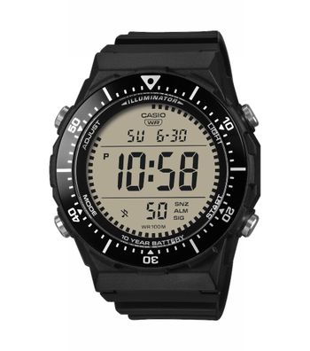 Casio Herrenuhr Digital Chronograph AE-1700H-1AVEF Resin, Aluminium, Schwarz