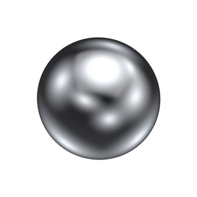 Interdeco Endstück Kugel Chrom für Gardinenstangen 20 mm Ø, 2 Stk