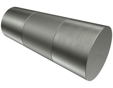 Interdeco Endstück Konus Edelstahl-Optik für Gardinenstangen 20 mm Ø, 2 Stk