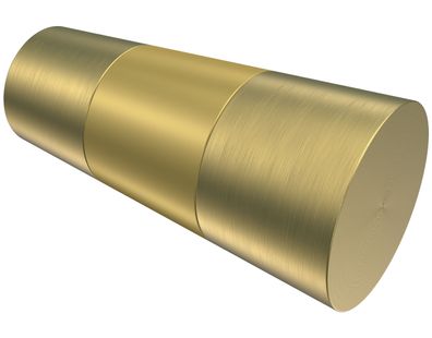 Interdeco Endstück Konus Messing-Optik für Gardinenstangen 20 mm Ø, 2 Stk
