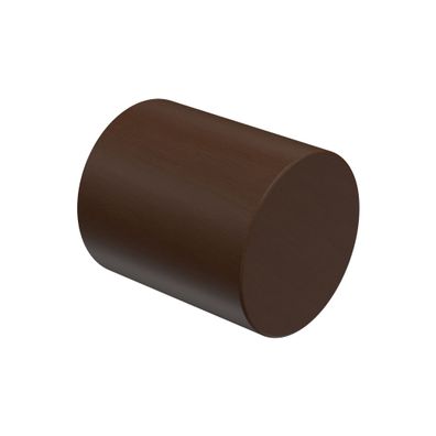 Endstück Kappe Nussbaum für Gardinenstangen 20 mm Ø Interdeco, 2 Stk