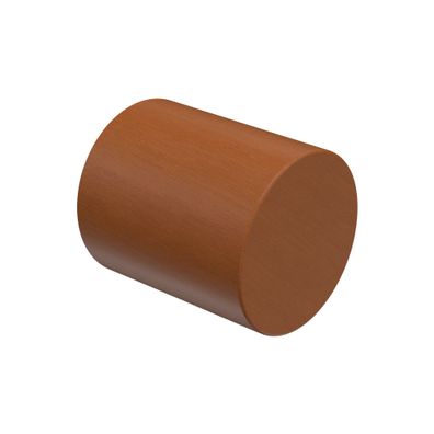 Interdeco Endstück Kappe Kirschbaum für Gardinenstangen 20 mm Ø, 2 Stk