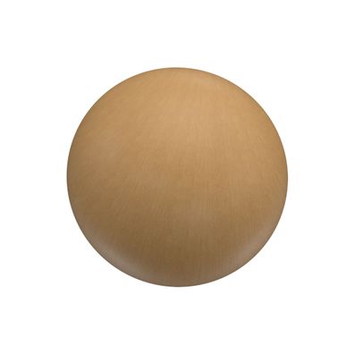 Interdeco Endstück Kugel Buche für Gardinenstangen 20 mm Ø, 2 Stk