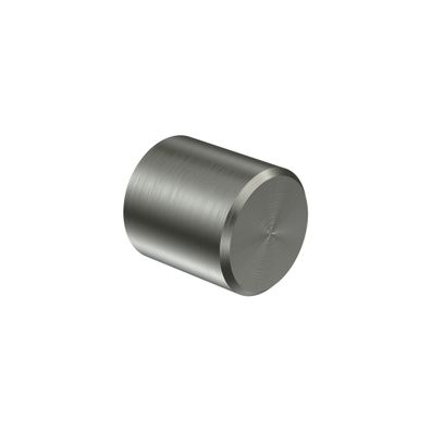 Interdeco Endstück Kappe Edelstahl-Optik für Gardinenstangen 16 mm Ø, 2 Stk