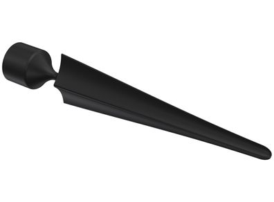 Interdeco Endstück Speer Schwarz für Gardinenstangen 16 mm Ø, 2 Stk