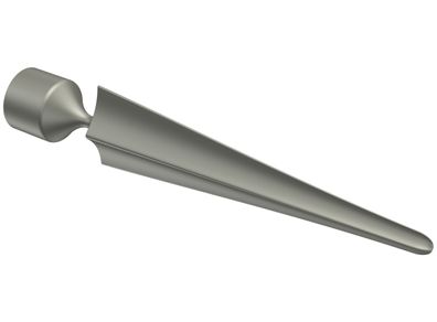Endstück Speer Chrom matt für Gardinenstangen 16 mm Ø Interdeco, 2 Stk