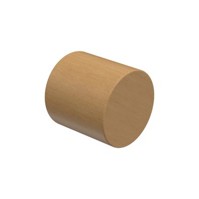 Interdeco Endstück Kappe Buche für Gardinenstangen 16 mm Ø, 2 Stk