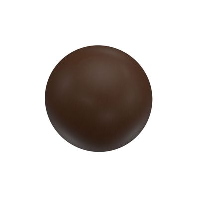 Interdeco Endstück Kugel Nussbaum für Gardinenstangen 16 mm Ø, 2 Stk