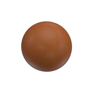 Endstück Kugel Kirschbaum für Gardinenstangen 16 mm Ø Interdeco, 2 Stk