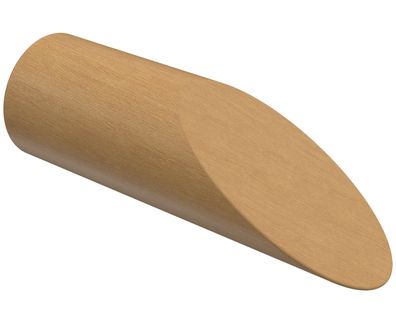 Interdeco Endstück Schräge Buche für Gardinenstangen 16 mm Ø, 2 Stk