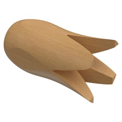 Interdeco Endstück Blume Buche für Gardinenstangen 16 mm Ø, 2 Stk