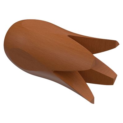 Interdeco Endstück Blume Kirschbaum für Gardinenstangen 16 mm Ø, 2 Stk