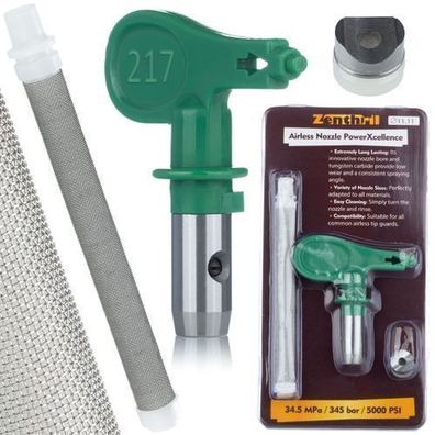 Zenthril Spritzdüse PowerXcellence 217 – 10 cm Breite | mit Filter 60 Mesh