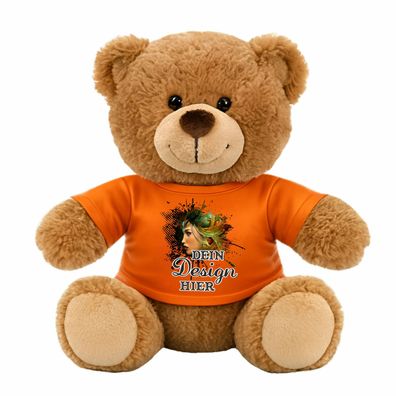 Teddyshirt, Puppen Mini T-Shirt personalisiert mit deinem Wunschmotiv