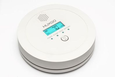 HUXGO® Kohlenmonoxid Melder HXAC03 |Batteriebetriebener CO-Alarm für Zuhause