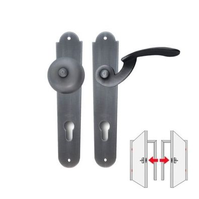 Baumanti Bayreuth Wechselgarnitur Langschild PZ 92mm Schmiedeeisen schwarz