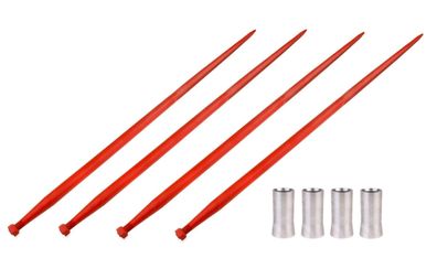 Frontlader Zinken 800 4 x + Konushülse 100 mm 4 x im Sparset