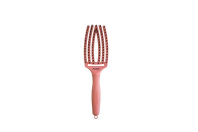 Olivia Garden Finger Brush Care Iconic Boar & Nylon Radiant Peach