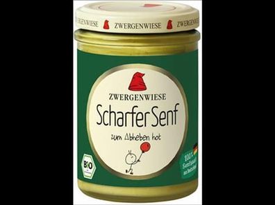 Zwergenwiese 6x Scharfer Senf 160ml