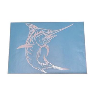 Airbrush Klebeschablone Set Schablonen Schwertfisch Mask blau transparent