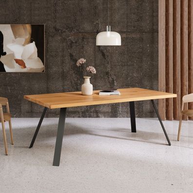 Lige-Tisch aus natürlichem Eichenholz