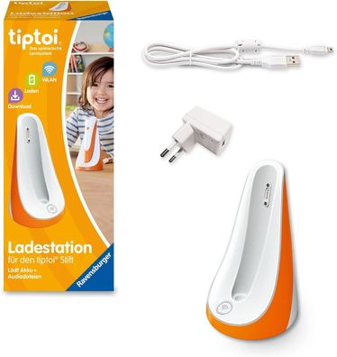 Ravensburger tiptoi Ladestation 00111 - lädt Akku und Audiodateien, Ladestation für d